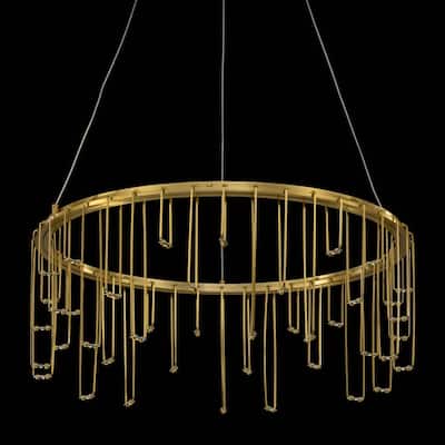 Golden Lighting 5461-18 Lucerna 14" Wide Ring Chandelier