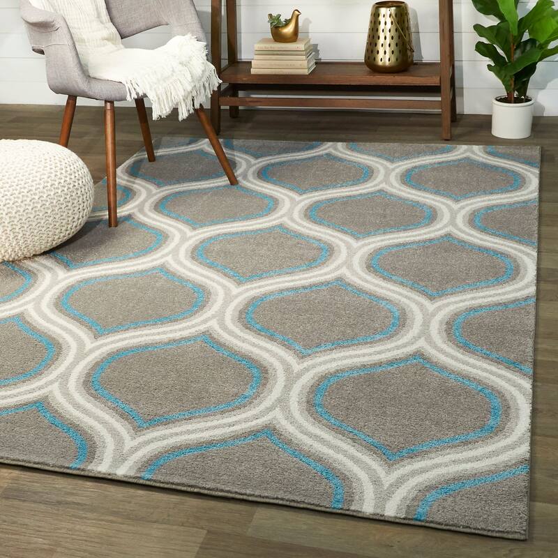 Porch & Den Scottston Trellis Pattern Area Rug