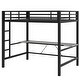 preview thumbnail 43 of 64, Metal Gaming Loft Bed Frame with LED Light USB Charge Station