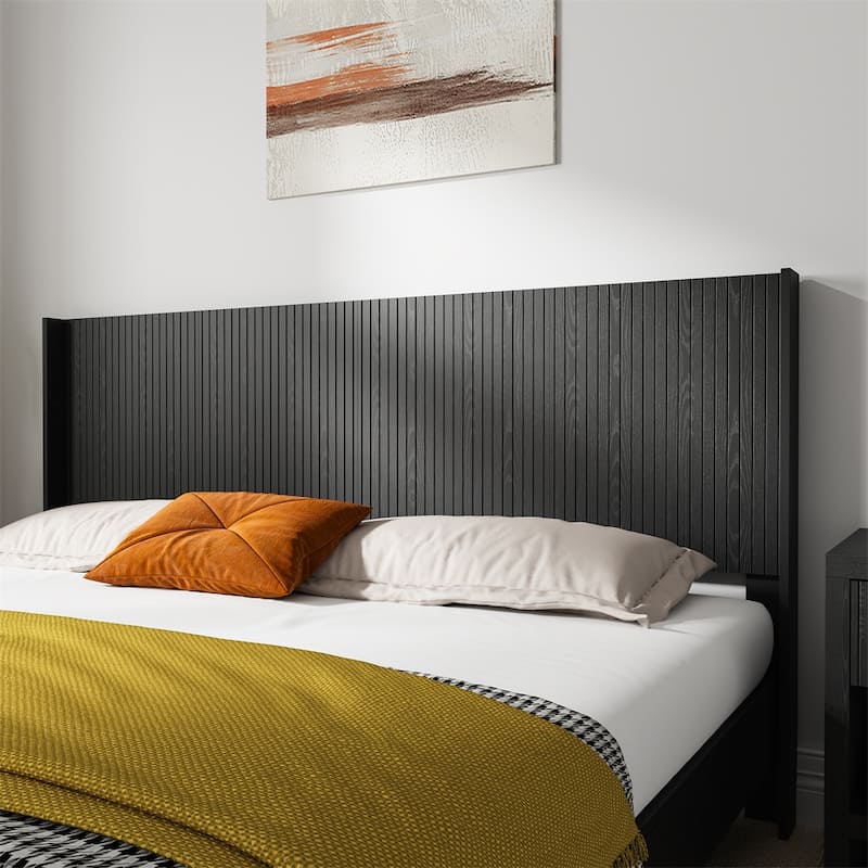 Wood Headboard King Size,80.2" Wide Wooden King Headboard Only