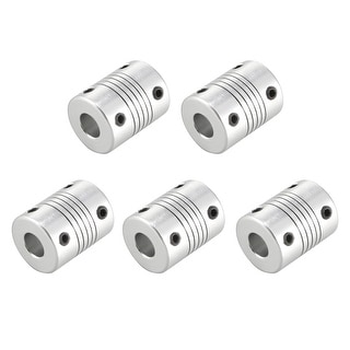 4 Stuks Flexibele Askoppeling 8mm Naar 10mm – Aluminiumlegering, Veerbelast, Totale Lengte 25mm, Buitendiameter 19mm – Voor 3D-printer, CNC, Stepmotor En Encoder Assen