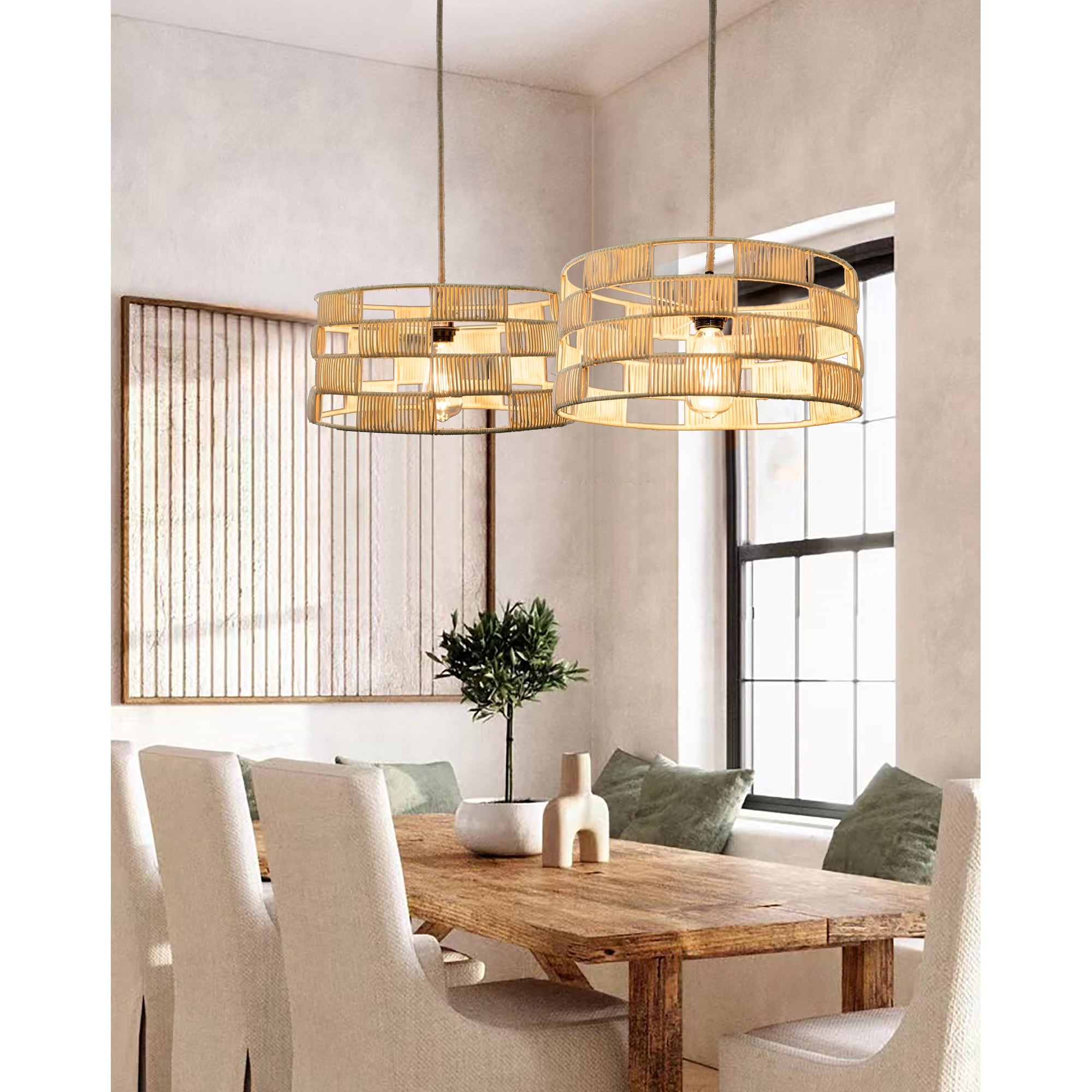 Boho pendant shop light plug in