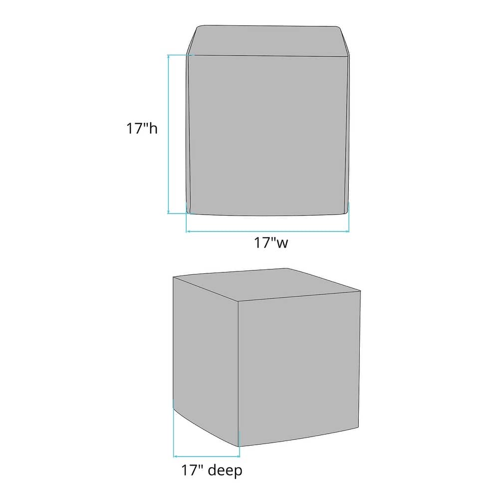 Allan Andrews No Tip Block Ottoman with Cover, Bella Collection