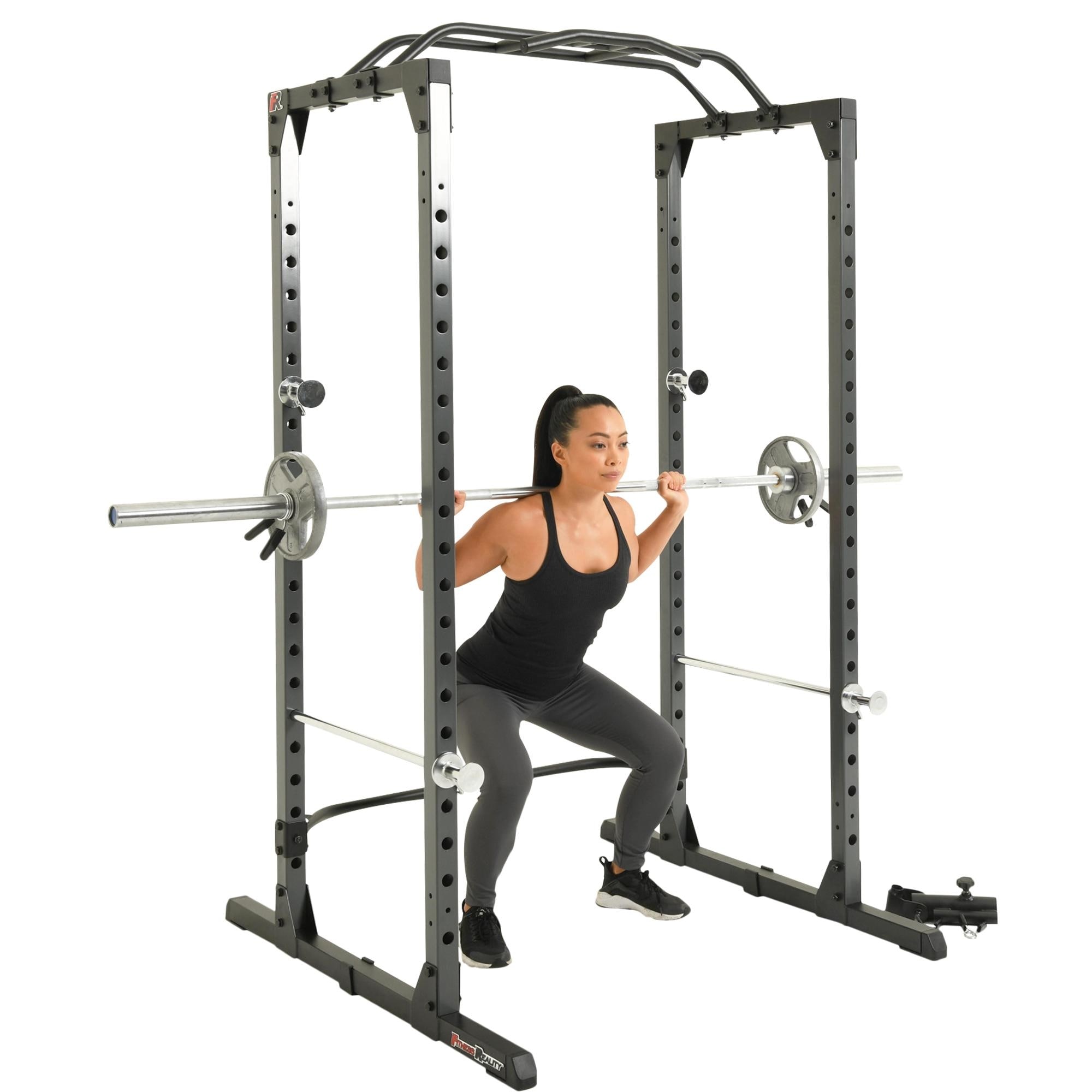 Fitness Reality XLT Power Cage with 800lbs Weight Capacity Pull up Bar and Landmine N A Bed Bath Beyond 34224079
