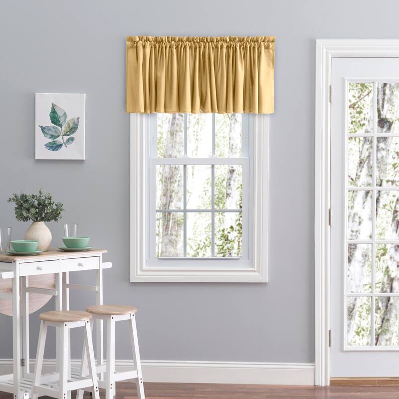 Glasgow Window Curtain Valance - 84 x 15 - Gold