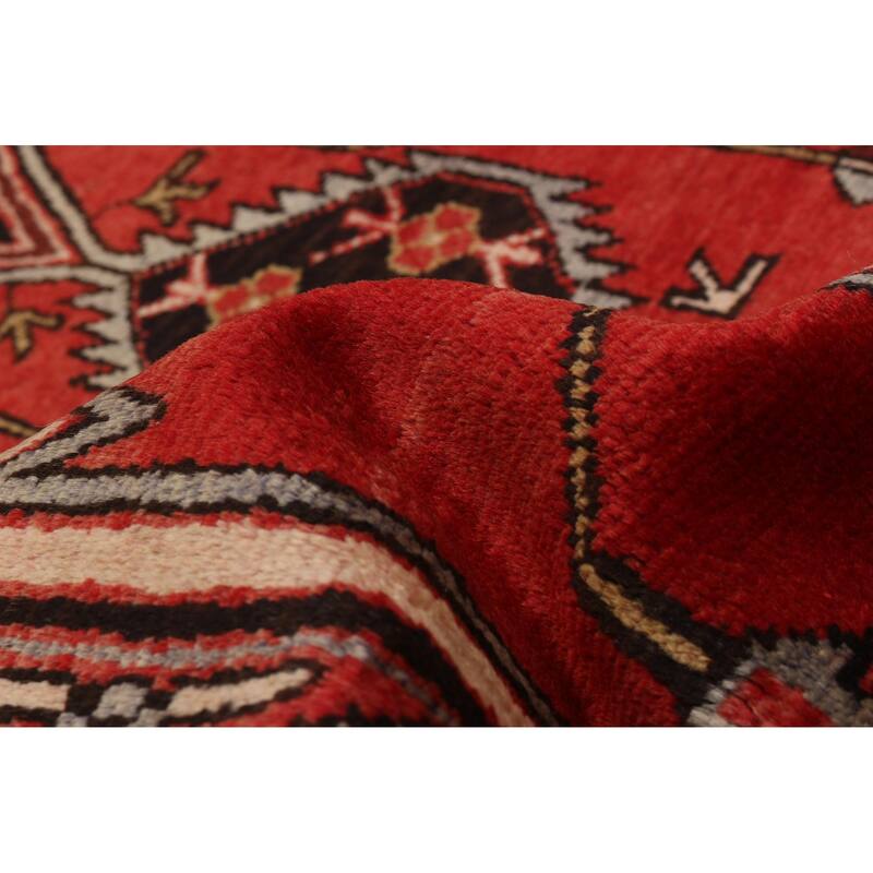 ECARPETGALLERY Hand-knotted Anadol Red Wool Rug - 3'6 x 10'0
