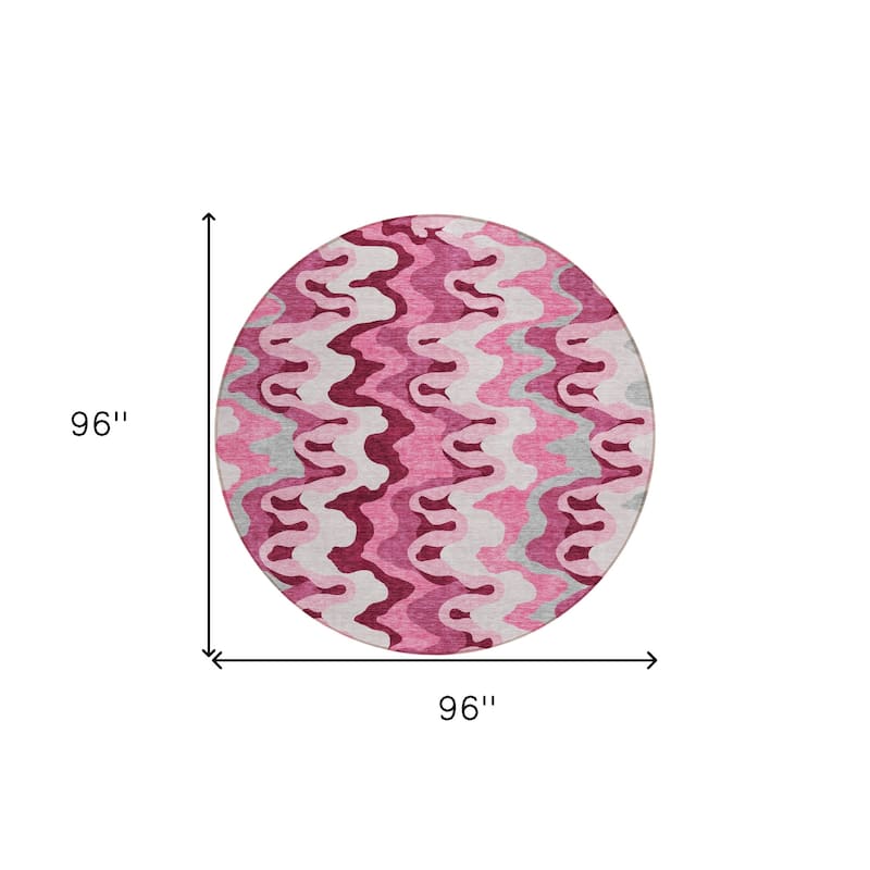 HomeRoots Abstract Transitional Rectangle Outdoor Rug