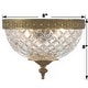 preview thumbnail 6 of 6, Crystorama 2 Light Crystal Flush Mount - 8"W x 8"H x 8"D