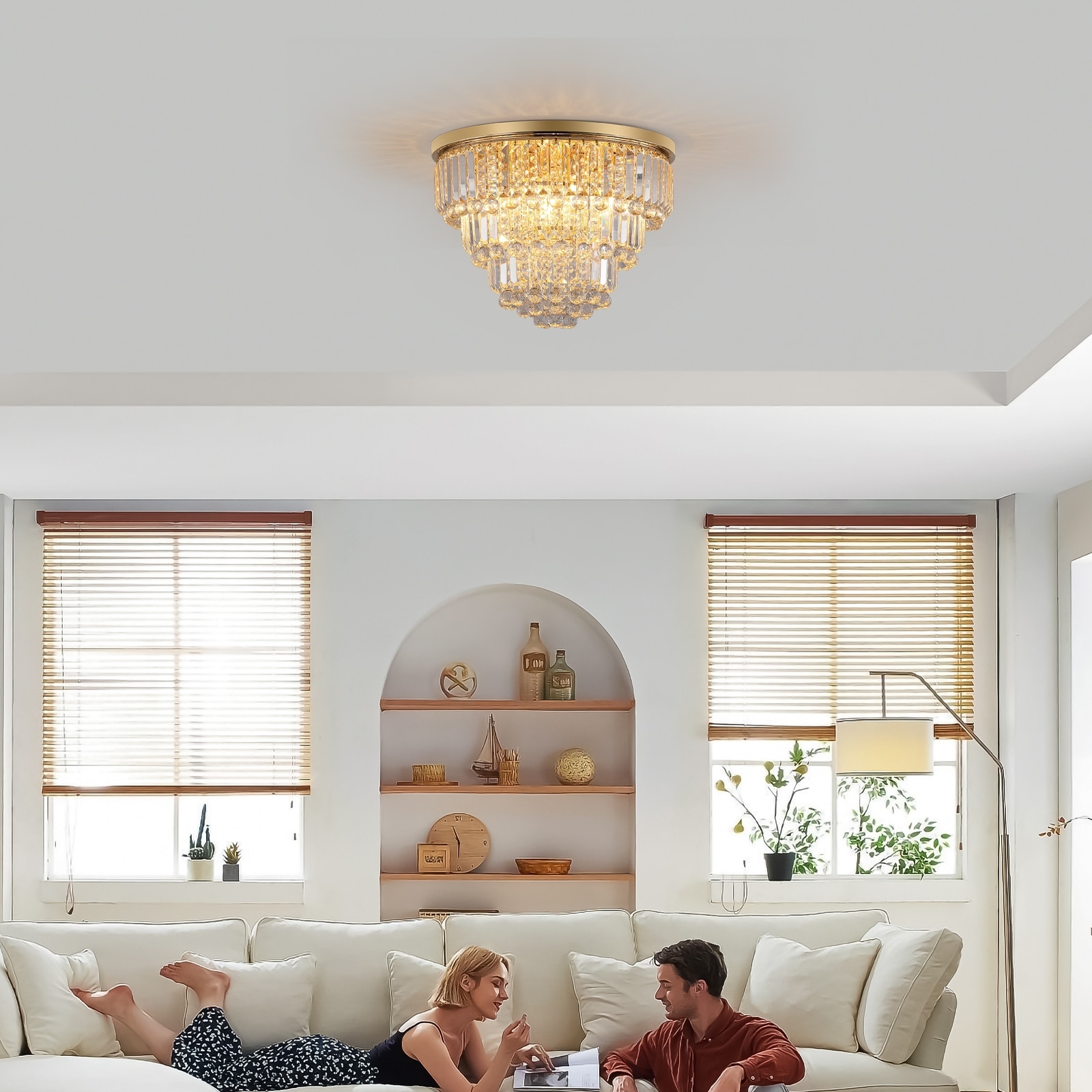 Elegant and Classic Design Crystal Chandelier, Contemporary Luxury Ceiling Lighting