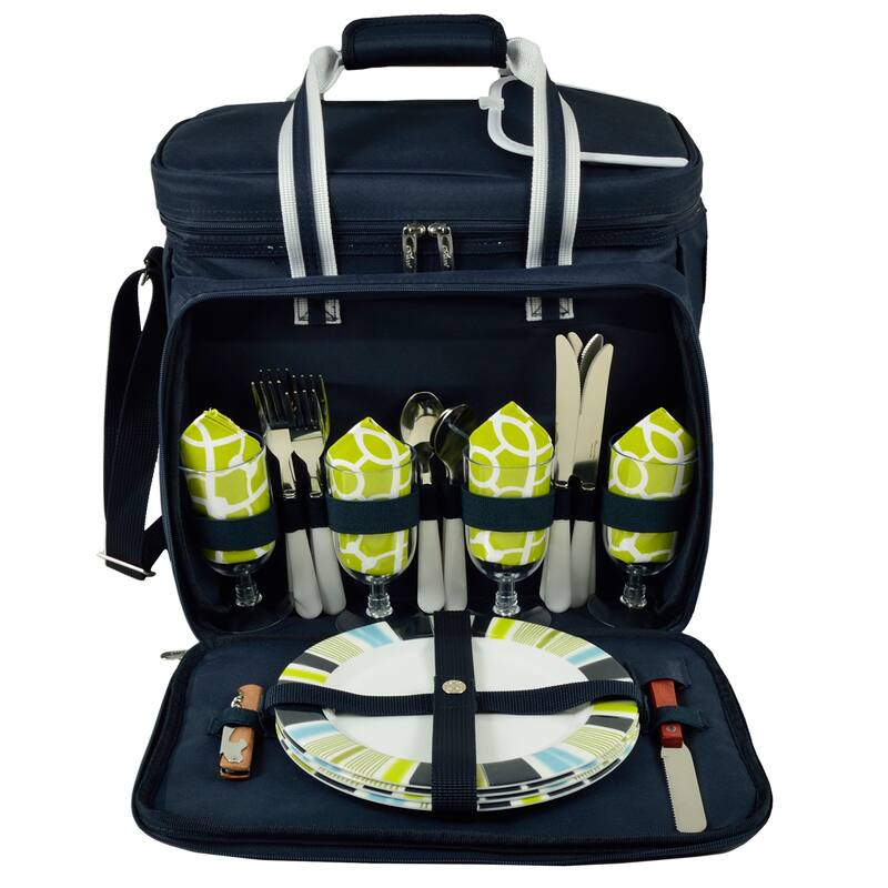 NCAA West Virginia Mountaineers Insulated Equipped Picnic Cooler for Four