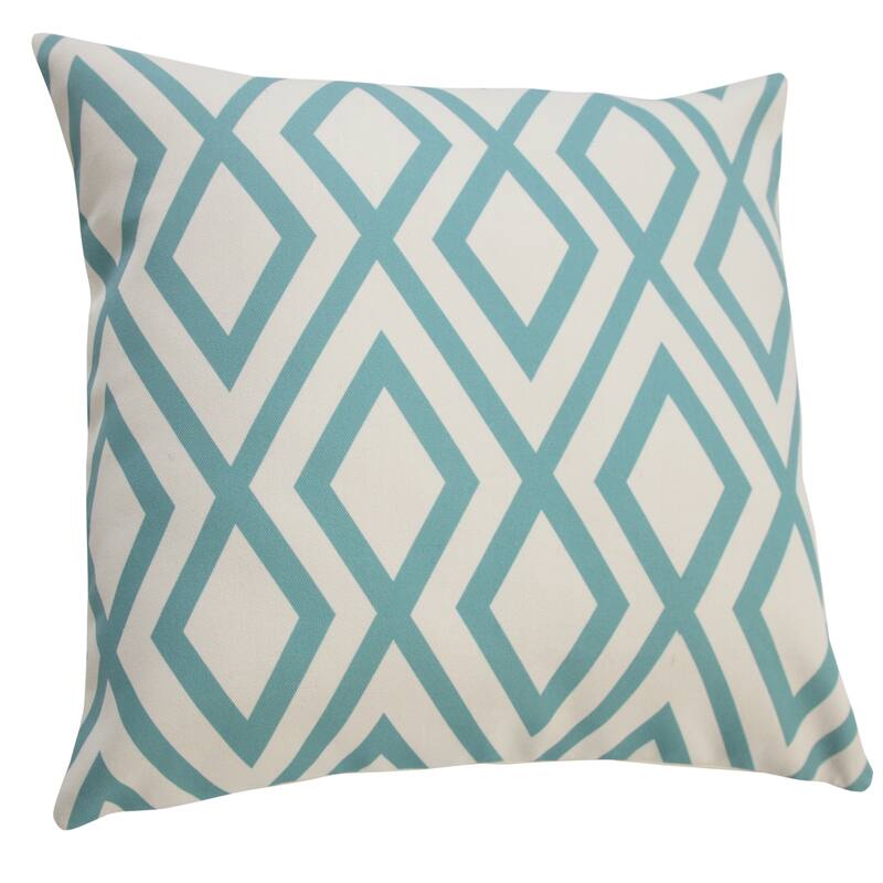 Sevita Contemporary Diamond Indoor/Outdoor Throw Pillow