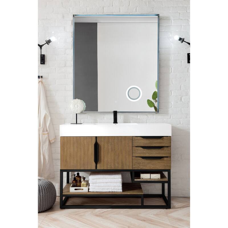 James Martin Vanities 983-V48-MB-GW Columbia 48" Free Standing Single