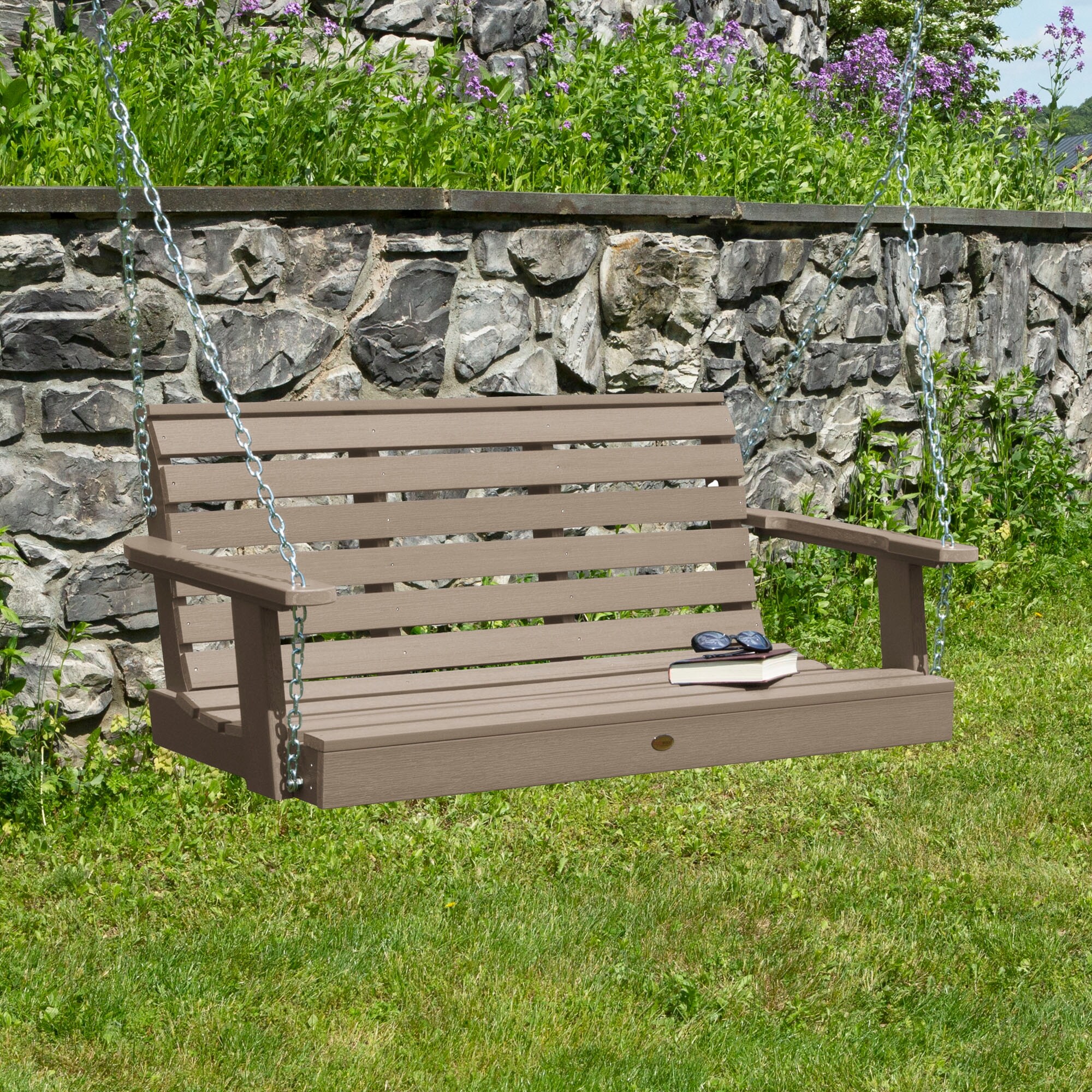 Highwood Weatherly 4 foot Eco friendly Synthetic Wood Porch Swing