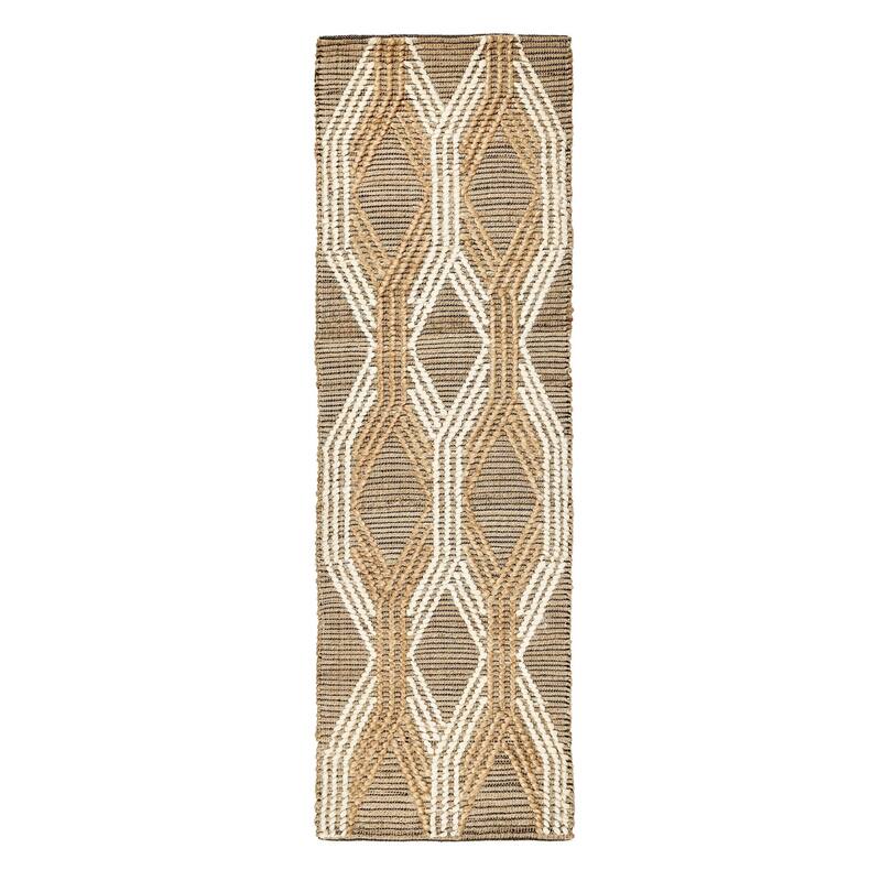 Manitou Accent Rug by Kosas Home - 2.6x8 Runner - Natural/Ivory
