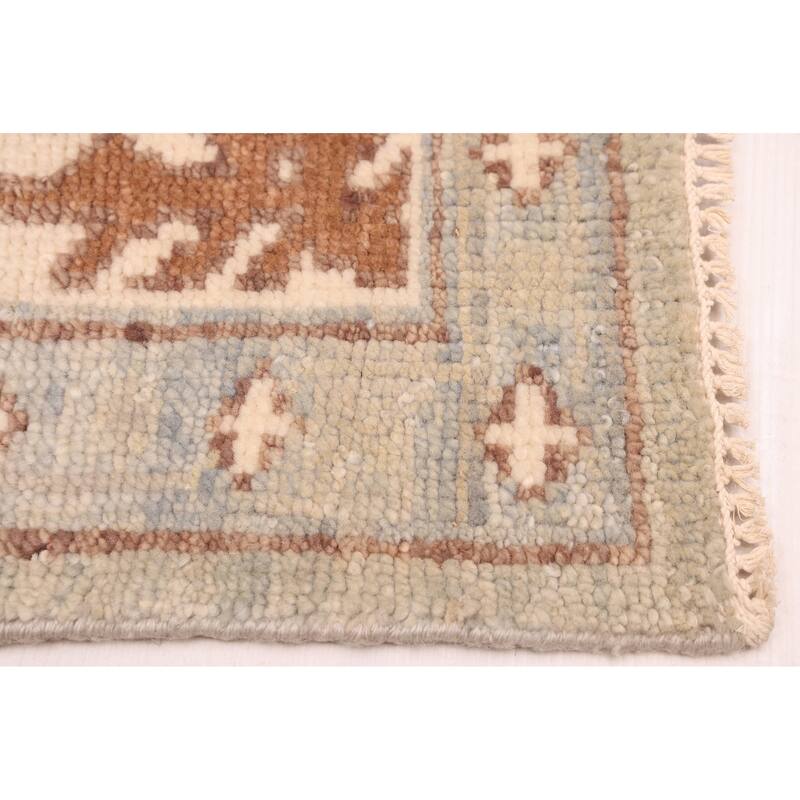 ECARPETGALLERY Hand-knotted Jules Serapi Light Blue Wool Rug - 8'2 x 10'0
