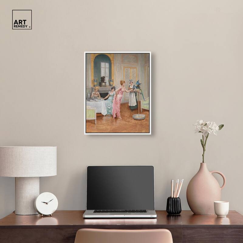 The Parrot and the Tea Party Canvas by Art Remedy