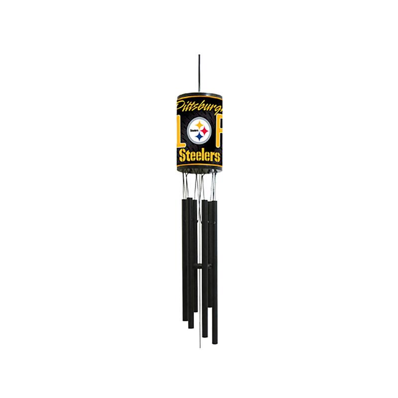 NFL Wind Chime, #1 Fan with Team Logo, Pittsburgh Steelers