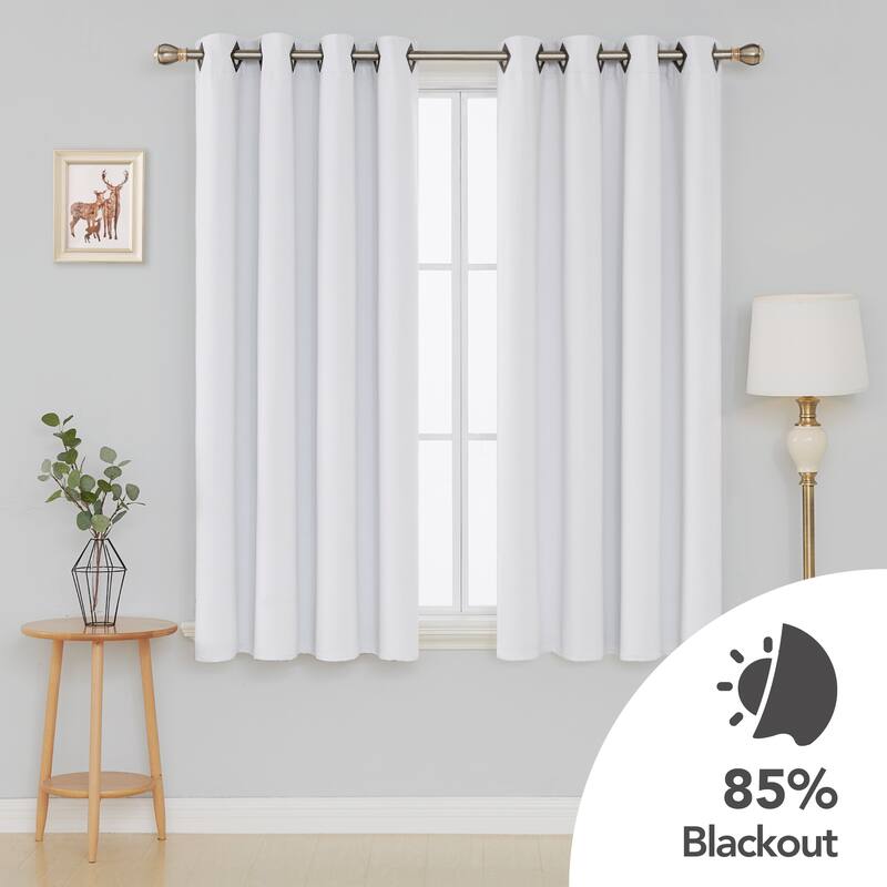 Deconovo Square Grommet Curtain Panel Pair(2 Panel)
