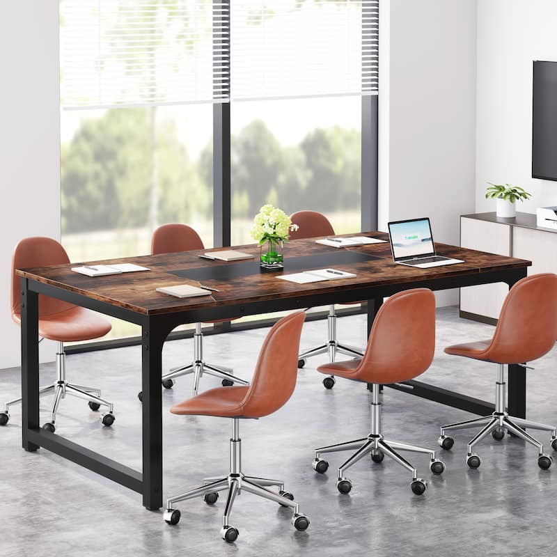 70.9-inch Modern Computer Desk - Brown