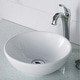 preview thumbnail 3 of 32, Kraus 3-in-1 Set White Round Ceramic Vessel Sink Arlo Faucet w/ Drain