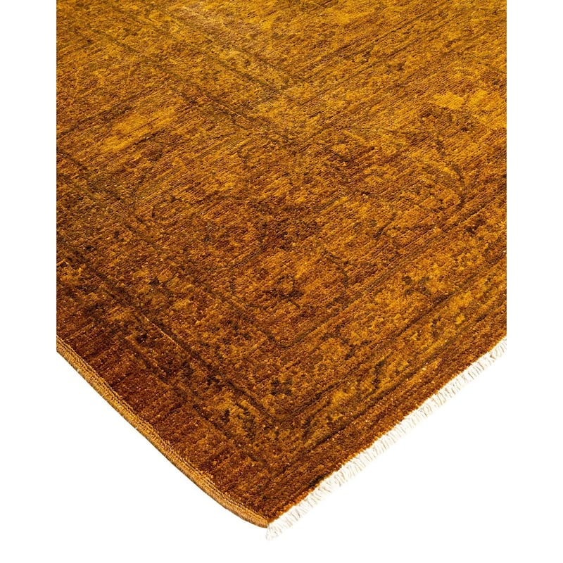Vibrance, One-of-a-Kind Hand-Knotted Area Rug - Gold, 8' 4" x 9' 7" - 8' 4" x 9' 7"