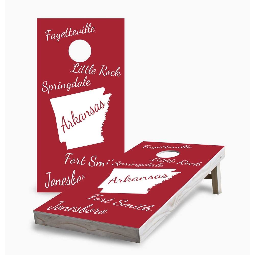 Arkansas State Pride Regulation 2x4 Cornhole Game Set