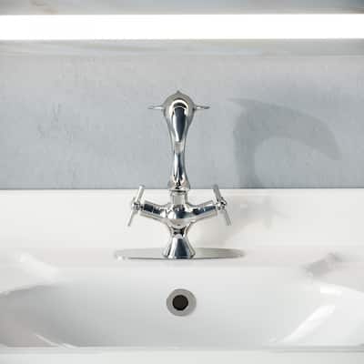 Chrome Dolphin Faucet Single Hole Widespread Plate Renovators Supply