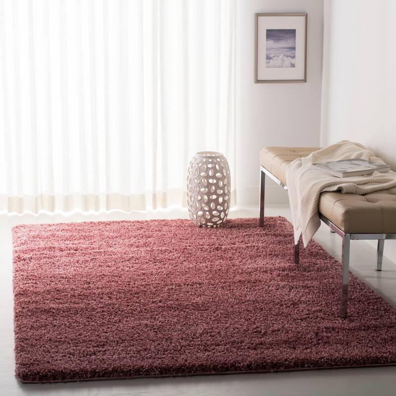 SAFAVIEH California Premium Shag Izat 2-inch Thick Area Rug - 3' x 5' - Rose