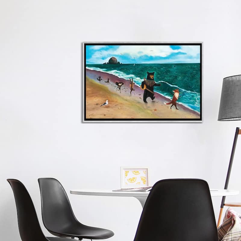 iCanvas "Beach Day" by Jahna Vashti Framed