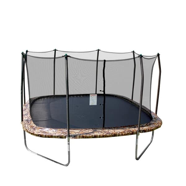 slide 2 of 11, Skywalker 14' Square Enclosed Camo Trampoline