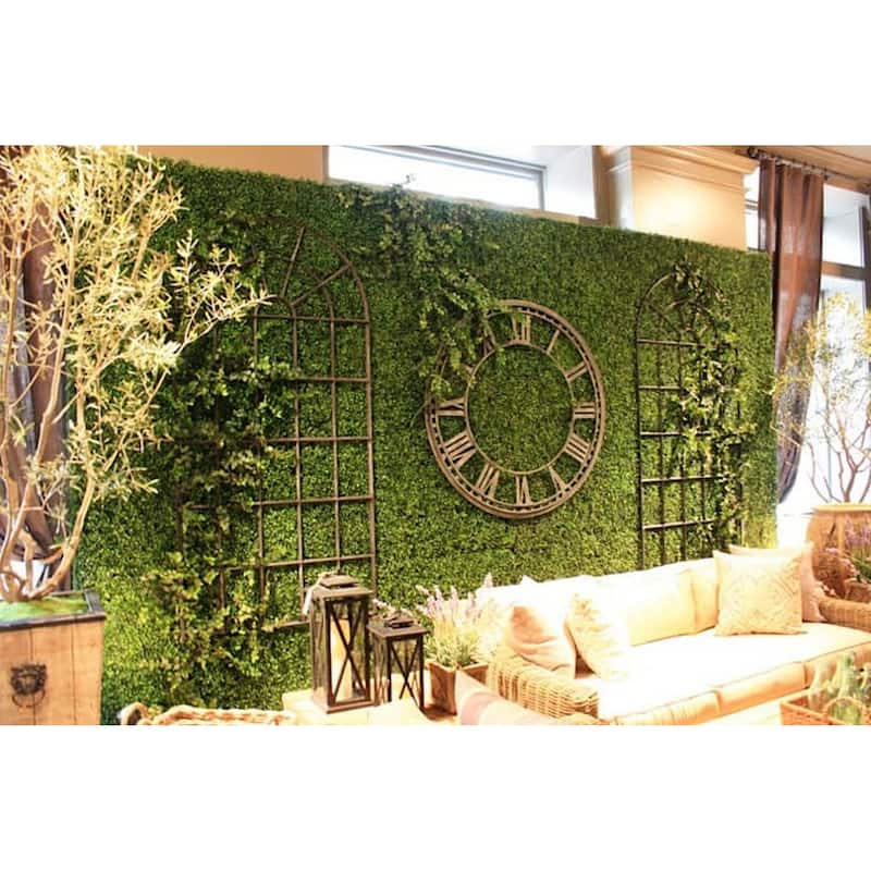 20"x20" Artificial Boxwood Hedge Greenery Panels - 48pc