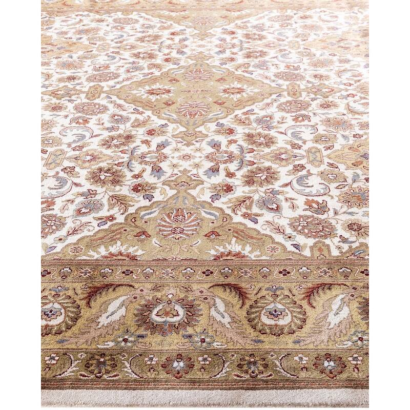 Kashan One-of-a-Kind Hand-Knotted Area Rug, Brown - 9' 3" x 12' 1"
