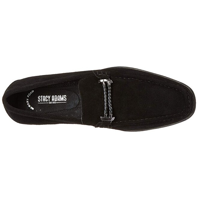 stacy adams black suede shoes