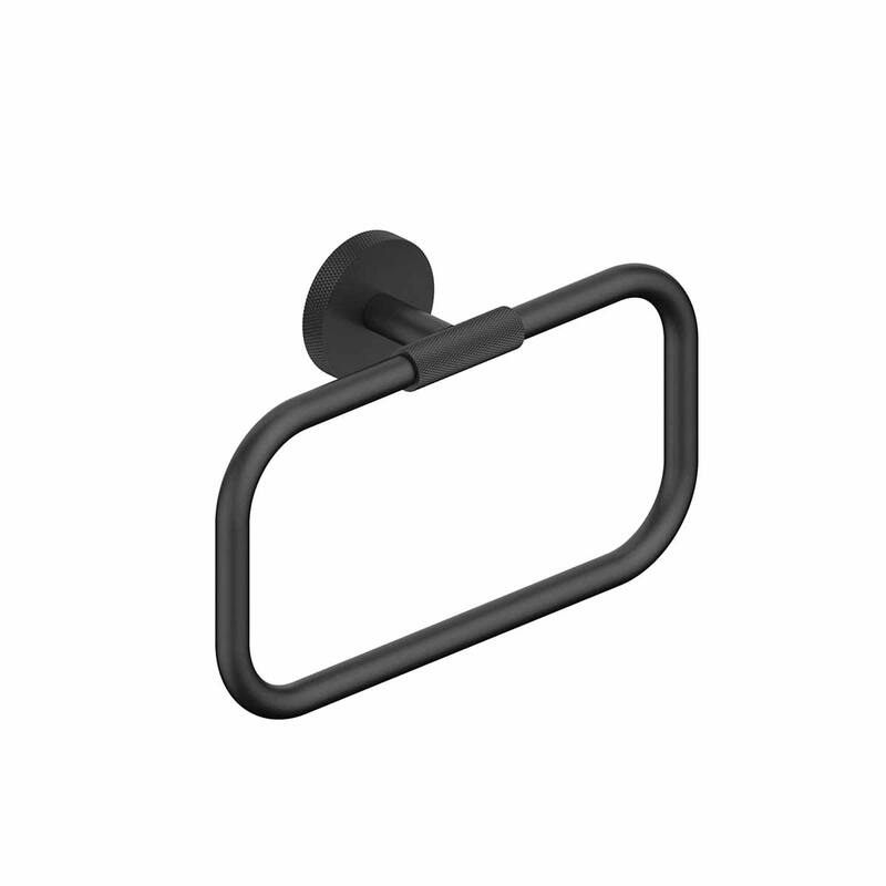 WS Bath Collections Klass WSBC 256809 Klass 8-5/8" Wall Mounted Towel - Matte Black