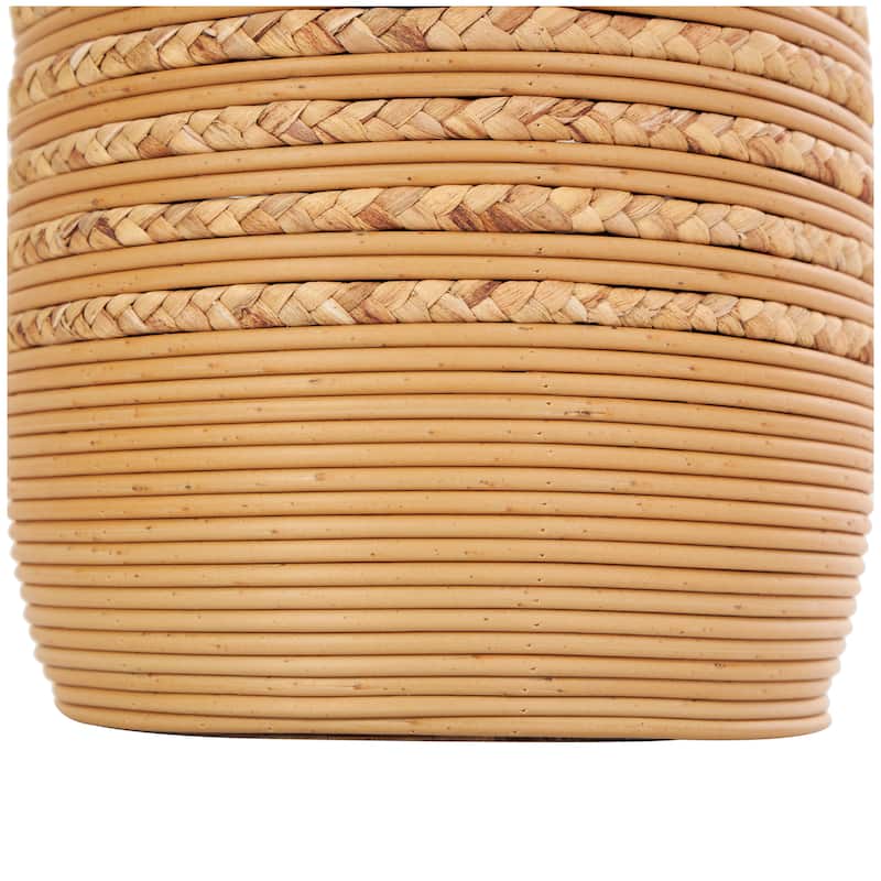 Artisan Crafted Light Brown Seagrass Vase
