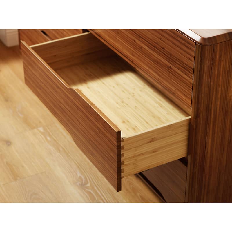 Dylan Six Drawer Double Dresser, Copper