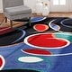 preview thumbnail 1 of 15, Home Dynamix Premium Loire Contemporary Abstract Area Rug 7'8"x10'7" - Black/Multi