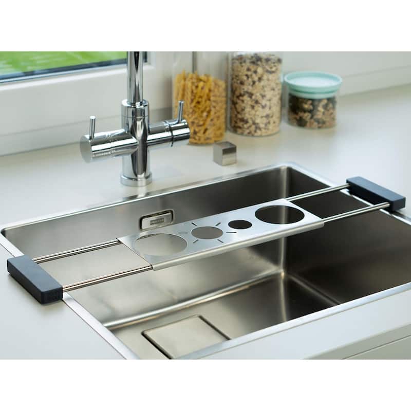Sanni Shoo drip.it Stainless Steel Multifunctional Kitchen Sink Caddy, Drainer & Organizer