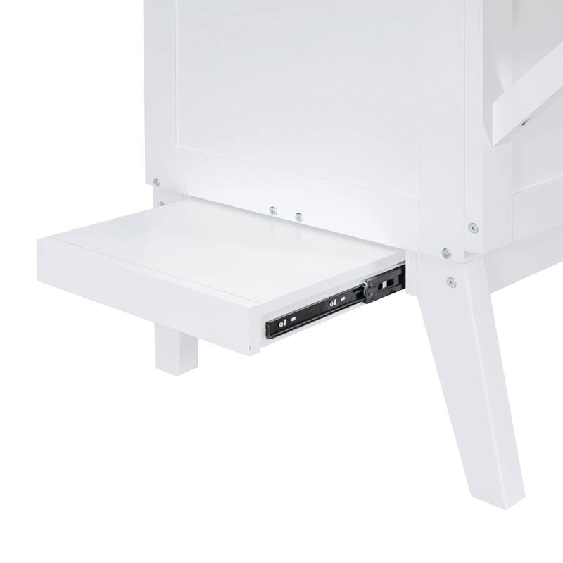 Full Size Murphy Bed with USB Port and removable Shelves on Each Side