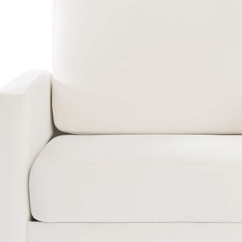 uixe Modern Upholstered Swivel Accent Chair with Pocket Spring Seat