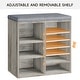 preview thumbnail 8 of 32, Shoe Storage Bench Cubby Organizer for Entryway