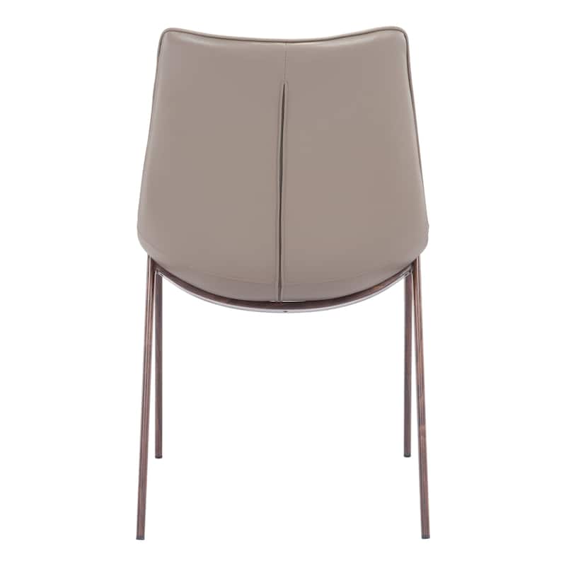 Magnus Dining Chair Brown & Walnut