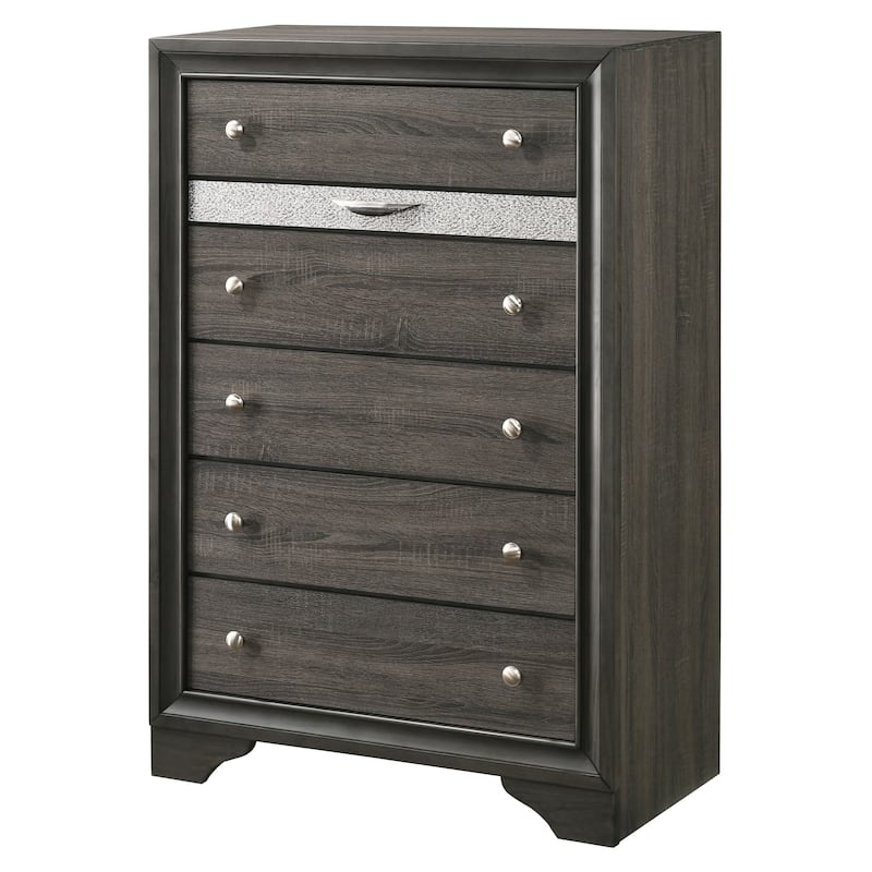 Talmadge Contemporary White 6-Drawer Chest by Silver Orchid