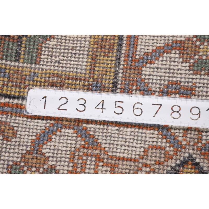 Geometric Heriz Serapi Oriental Area Rug Handmade Wool Carpet - 8'9" X 11'7"
