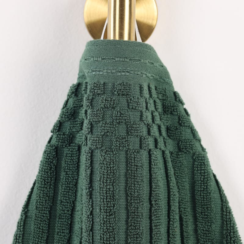 Superior Soho Ribbed Cotton Bath Towel Set of 2