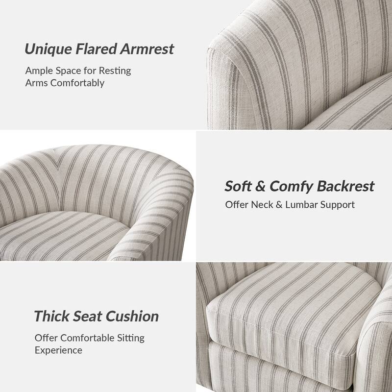 Althea Modern Genuine Leather Swivel Barrel Chair with Solid Wood Base Set of 2 By HULALA HOME