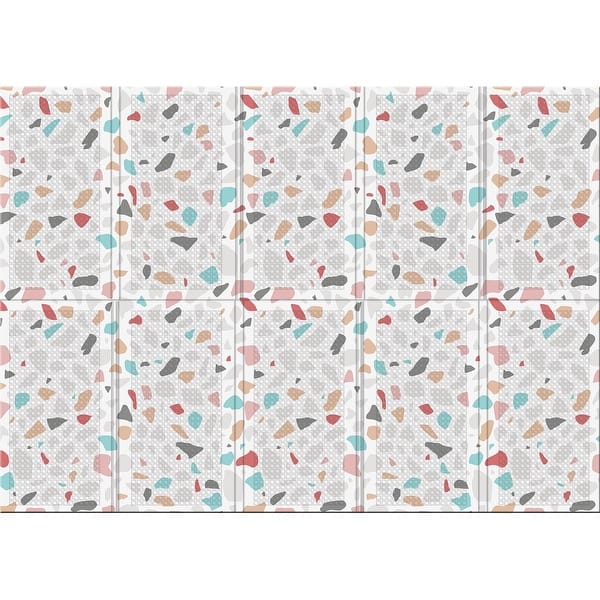 slide 2 of 3, Deco Terrazzo Portable Folding Play Mat - Multi Multi