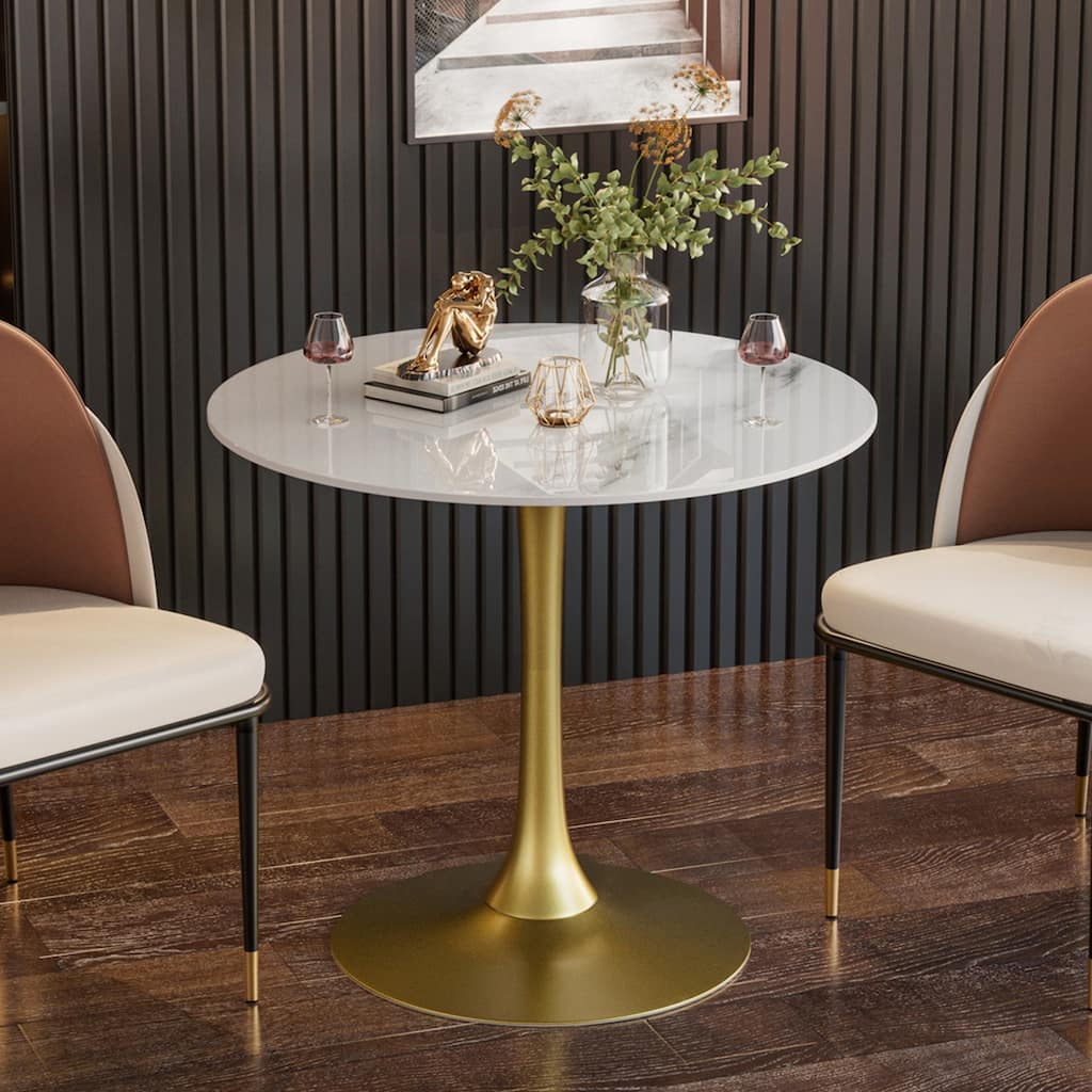Flower Round Dining Table Modern Tulip Pedestal