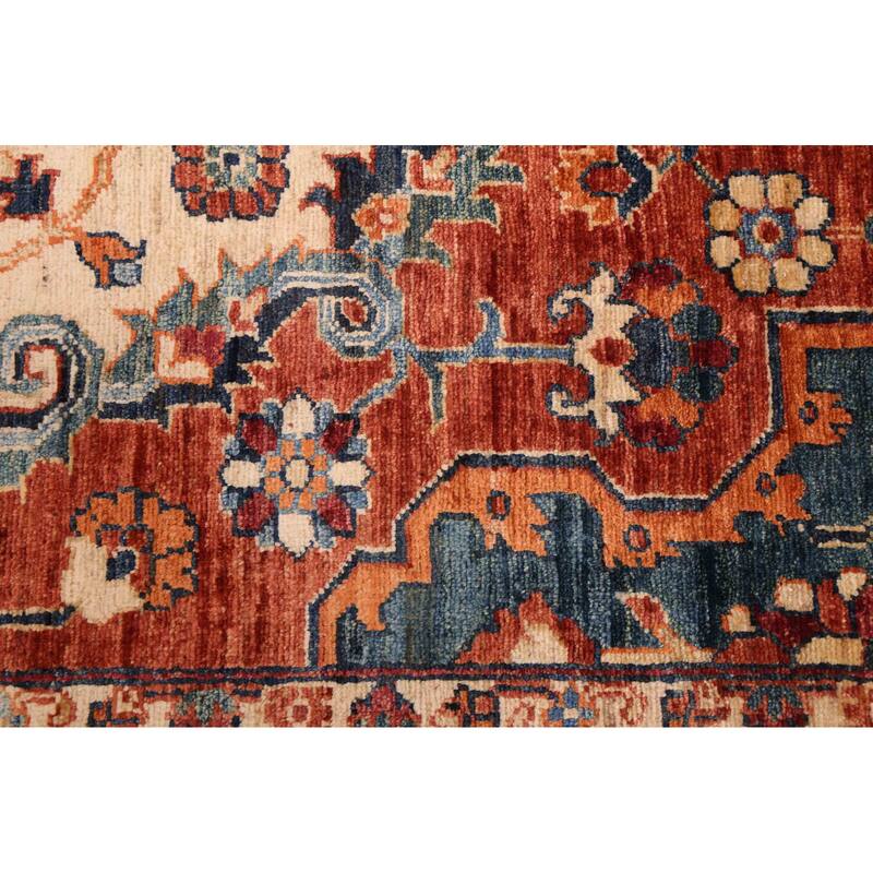 ECARPETGALLERY Hand-knotted Aryana Dark Copper Wool Rug - 5'7 x 7'11