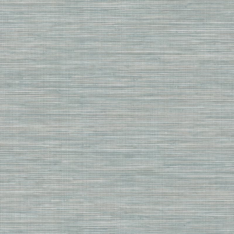 Winn Aqua Faux Grasscloth Wallpaper